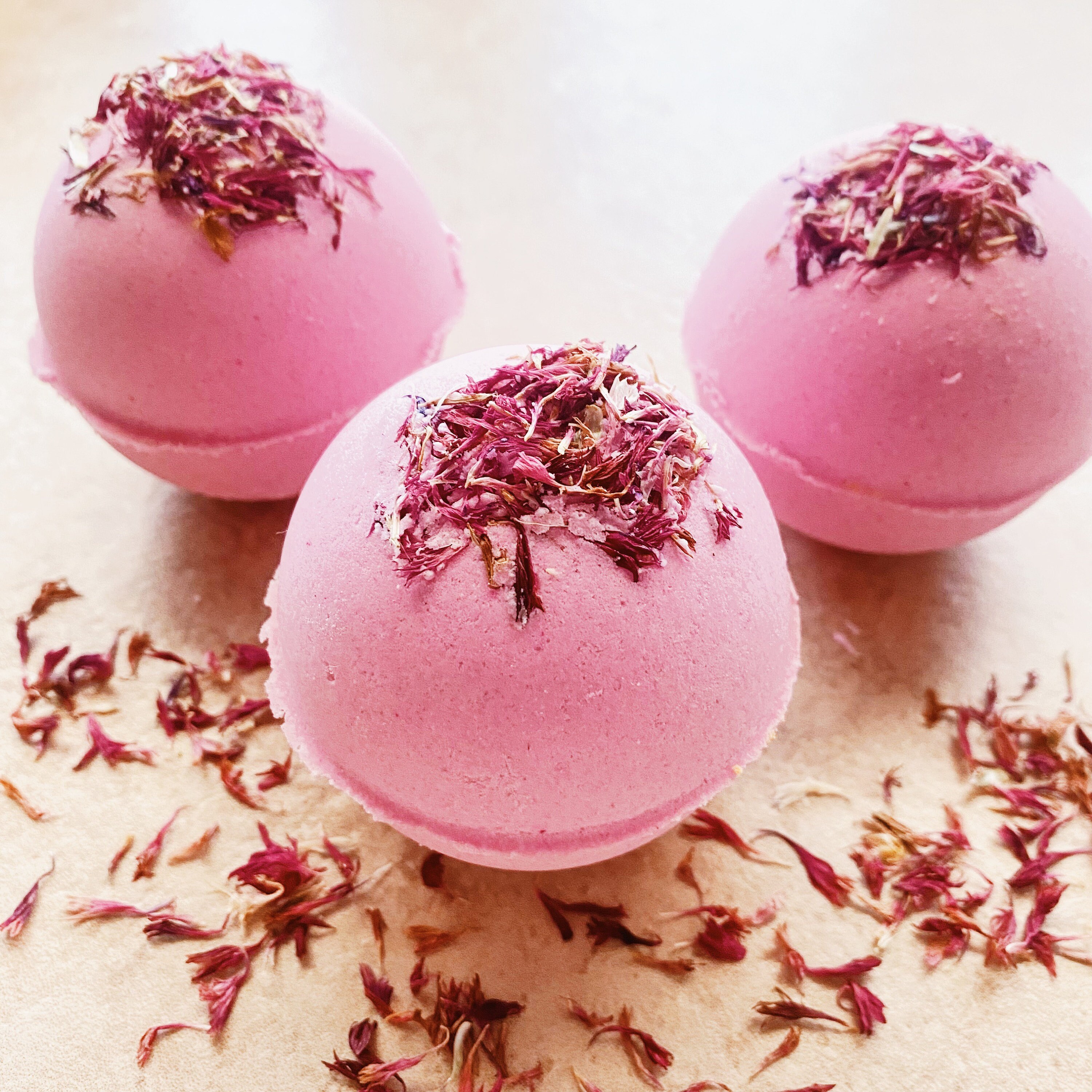 Peony & Amberwood Bath Bomb / pink bath fizzy / gift for her / Etsy