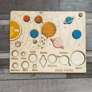 Wooden solar system toy - Woodinout © Learning toys