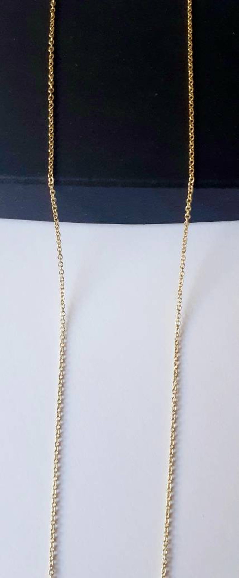 9K Solid Gold Cable Chain Fine Cable Chain Jewellery Supply Etsy UK