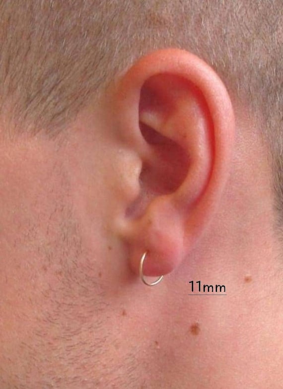 Mens Hoop Earrings Size Chart