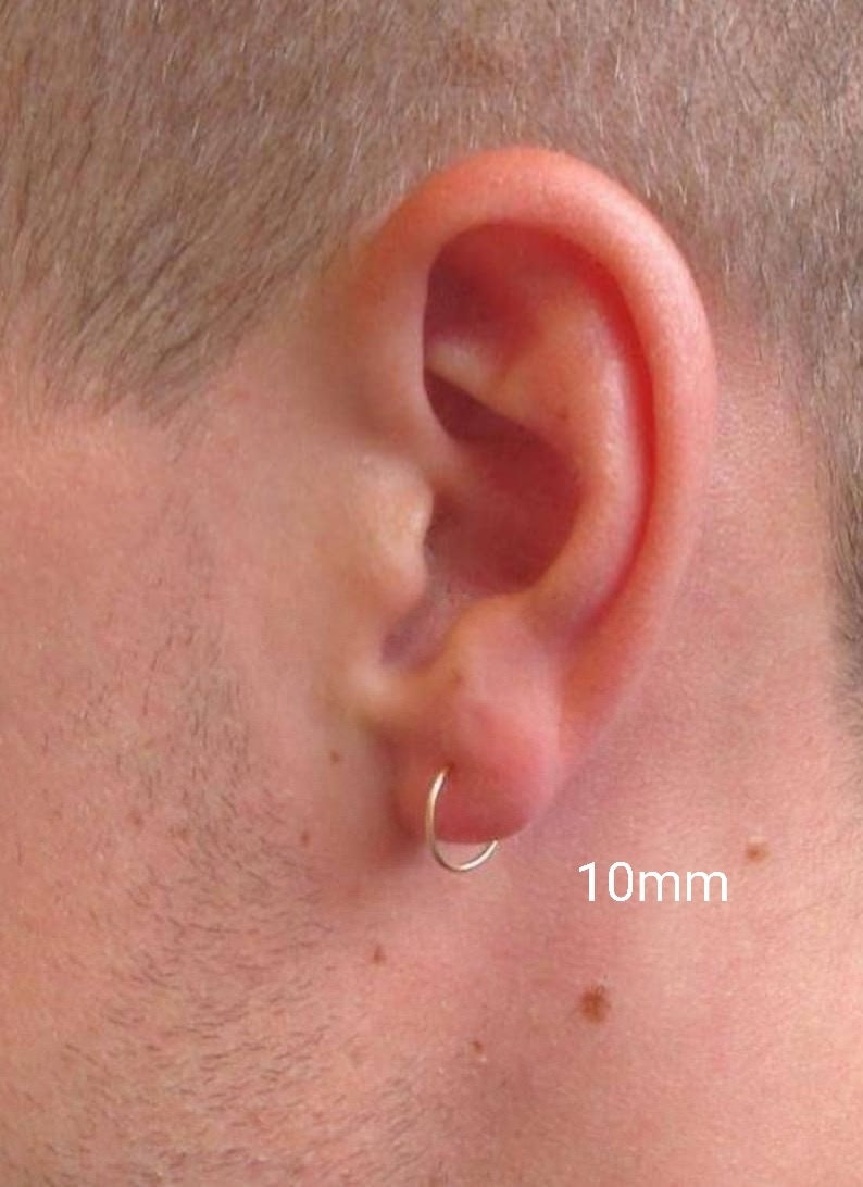 Silver 8mm 2024 hoop earrings