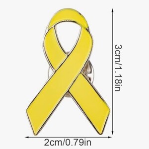 Bring Them Home Yellow Ribbon Pin Badge Awareness image 2