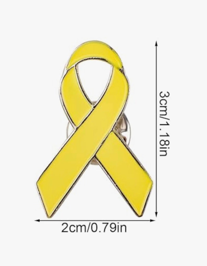 Bring Them Home Yellow Ribbon Pin Badge Awareness image 2