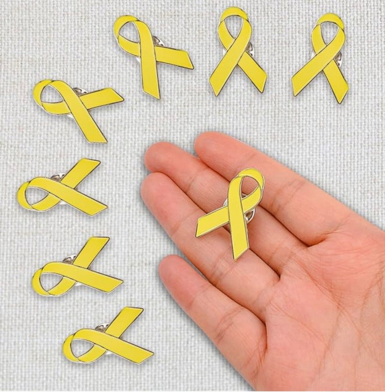 Bring Them Home Yellow Ribbon Pin Badge Awareness image 3