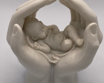 Baby Cradled in Hands Ornament | Baby Loss Condolences