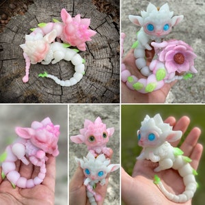 Blossom Dragon: A 3D Printed Ball Jointed Doll