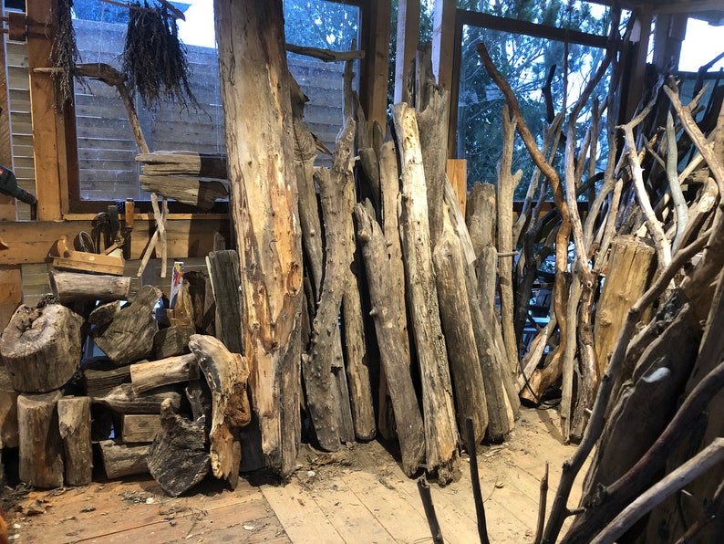 Driftwood Boards Branches Driftwood Garden Pond Balcony Etsy