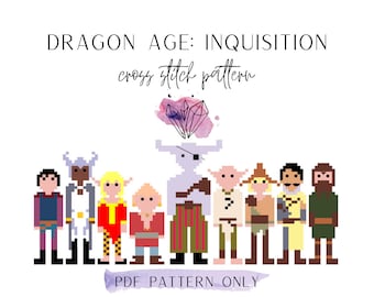 Dragon Age Inquisition Cross Stitch Pattern