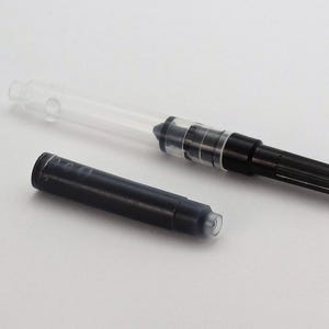 Fountain pen black ink cartridge and converter