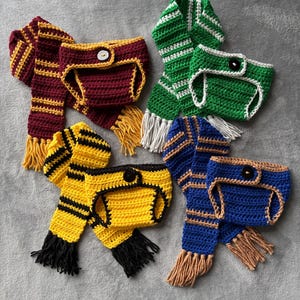 Crochet Pattern - PDF Download - Wizard School Newborn Photo Set