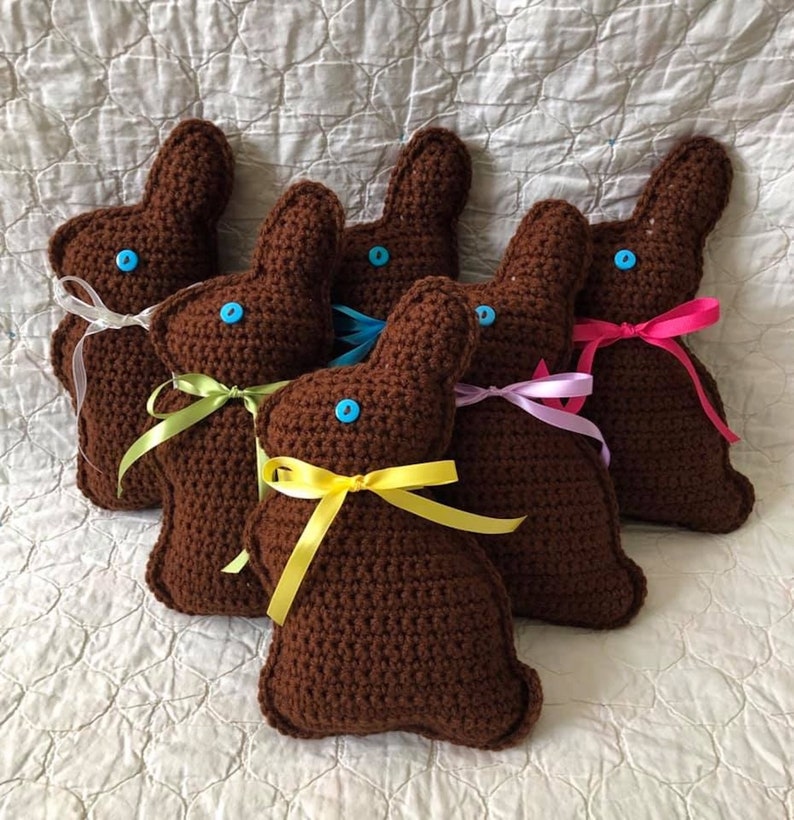 Crochet Patter PDF Download Chocolate Bunny image 1