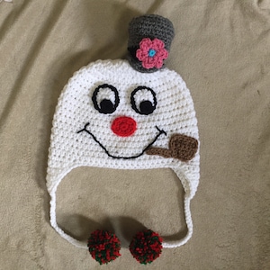 Frosty The Snowman Hat - Crochet Pattern - PDF Download Only