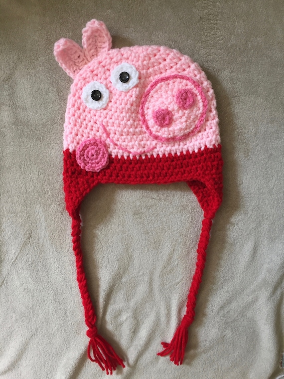 Crochet Pattern PDF Download Peppa and George Pig Hat -