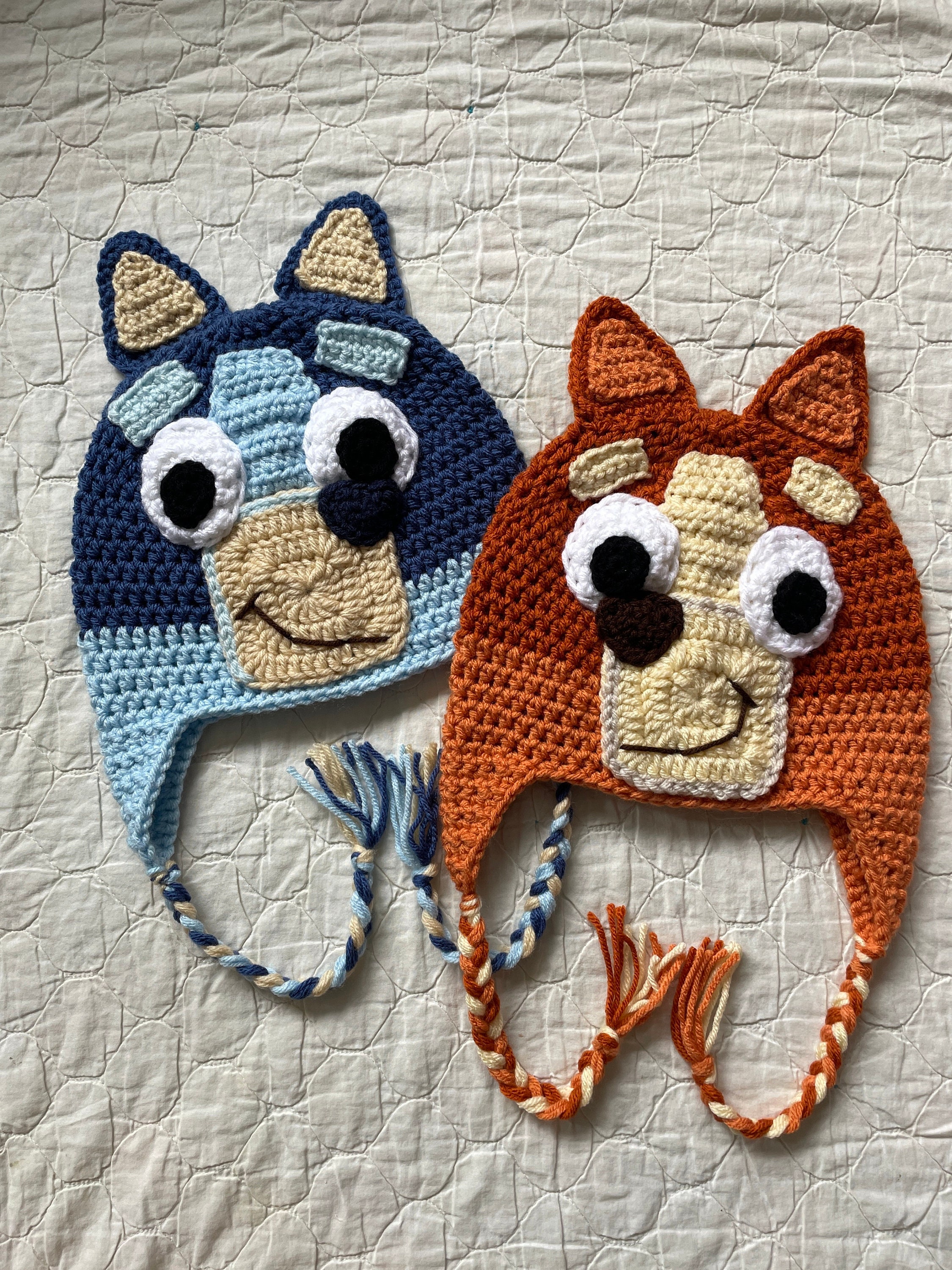 Bluey and Bingo Hat Pattern Set PDF Pattern Only Etsy UK