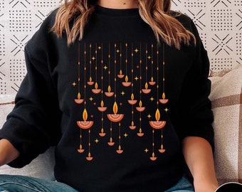 Diwali Shirt for Women, Diwali Gifts, Diwali Sweatshirt, Diwali Celebration Shirt Indian Festivals Of Lights Diwali Vibes Hindu Gift