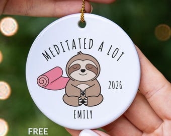 Yoga Gift Funny, Yoga Teacher Ornament, Yoga Lover Gift, Yoga Instructor Gift, Yoga Christmas Ornament, New Yoga Student Keepsake