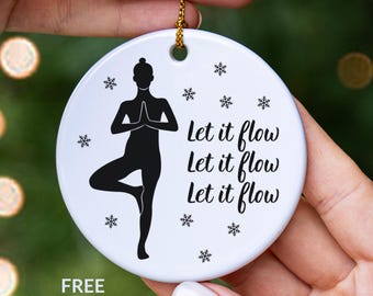 Yoga Gift, Yoga Teacher Ornament, Yoga Lover Gift, Yoga Instructor Gift, Yoga Christmas Ornament, New Yoga Student Keepsake