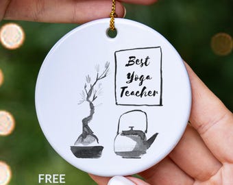 Yoga Gift, Yoga Teacher Ornament, Yoga Lover Gift, Yoga Instructor Gift, Yoga Christmas Ornament, New Yoga Student Keepsake