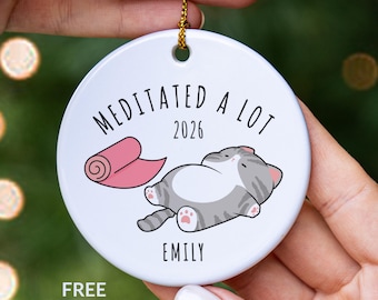 Yoga Gift Funny, Yoga Teacher Ornament, Yoga Lover Gift, Yoga Instructor Gift, Yoga Christmas Ornament, New Yoga Student Keepsake