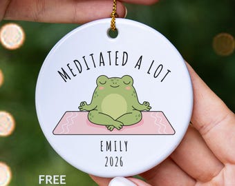 Yoga Gift Funny, Yoga Teacher Ornament, Yoga Lover Gift, Yoga Instructor Gift, Yoga Christmas Ornament, New Yoga Student Keepsake