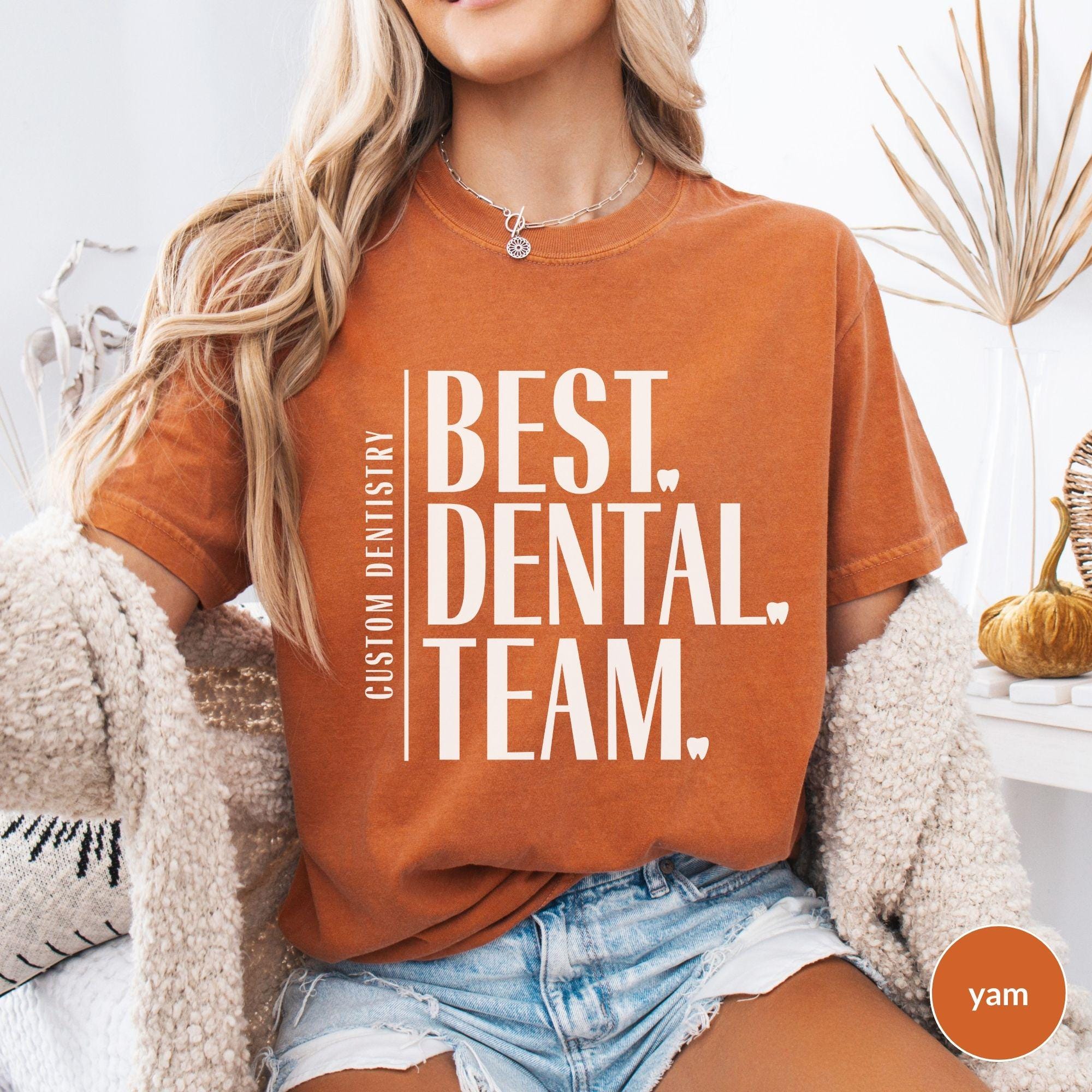 Custom Dental Squad Shirts Comfort Colors, Personalized Dental Crew ...