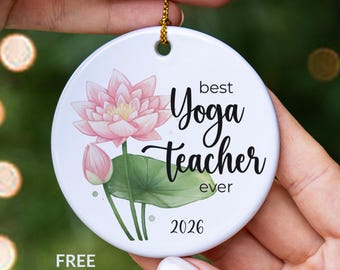 Yoga Gift, Yoga Teacher Ornament, Yoga Lover Gift, Yoga Instructor Gift, Yoga Christmas Ornament, New Yoga Student Keepsake