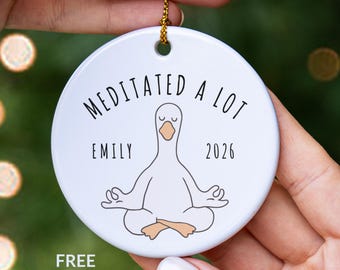 Yoga Gift Funny, Yoga Teacher Ornament, Yoga Lover Gift, Yoga Instructor Gift, Yoga Christmas Ornament, New Yoga Student Keepsake