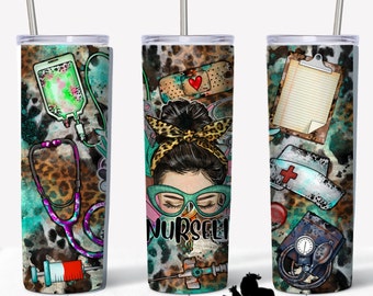 Nurse  -Doctor - Pharmacist - CNA  Medical Tumbler -colorful - multiple skin tones- personalize