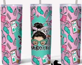 Personalized -Nurse  -Doctor - Pharmacist - CNA  Medical Tumbler -colorful - multiple skin tones- personalize