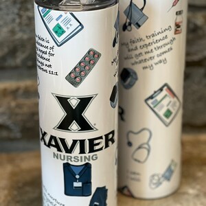 Personalized Xavier Nurse Tumbler image 3