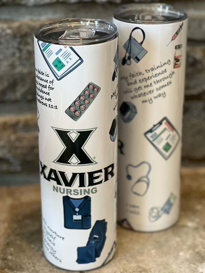 Personalized Xavier Nurse Tumbler image 3