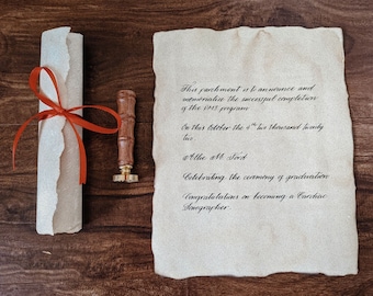 Handwritten Vintage Letter - Personalized Calligraphy On Antique Looking Paper For Wedding Vows, Valentine's Day, Anniversary, Engagement