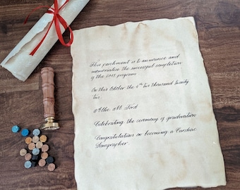 Handwritten Love Letter - Personalized Calligraphy On Antique Looking Paper For Wedding Vows, Valentine's Day, Anniversary, Engagement