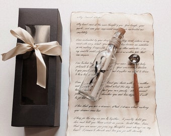 Personalized Handwritten Letter In A Bottle, Love Letter, Message, Proposal Letter In Bottle, Invitations & Announcements, Valentine's Gift