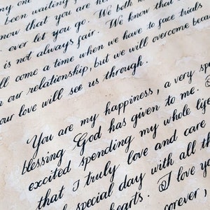 Extra Long Handwritten Antique Looking Letters, Personalized