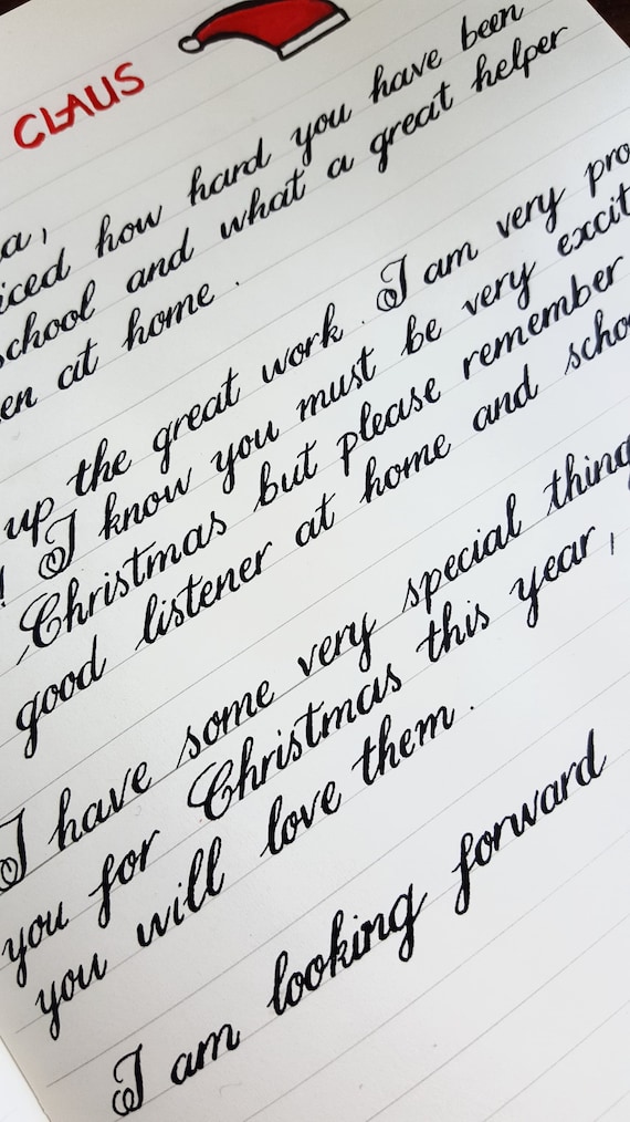 Santa handwriting deals