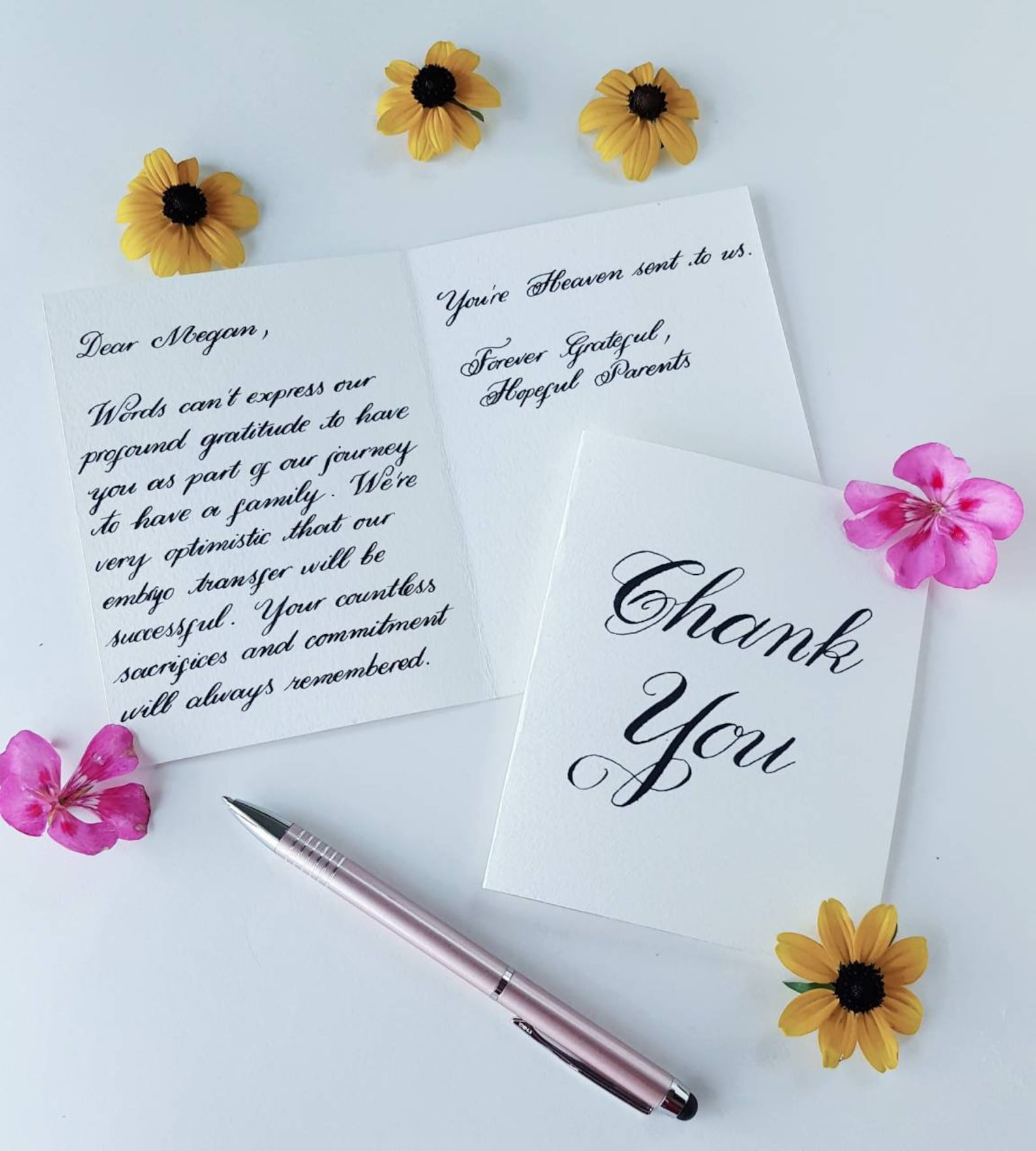 Handwritten Thank You Notes Handwritten Congratulations Etsy