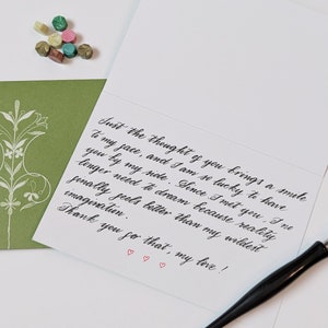 Personalized Handwritten Thank You Notes, Wedding Letter, Love Letters, Anniversary Gift, Proposal Letter, Calligraphy Service.