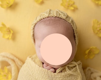 ULLIS Bonnet PDF Pattern, Knitting Pattern, Photo Prop Pattern, Newborn Hat Pattern