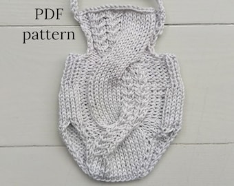 Patrón PDF para pelele HADEON, patrón para body de punto, patrón para accesorios de fotografía de recién nacidos