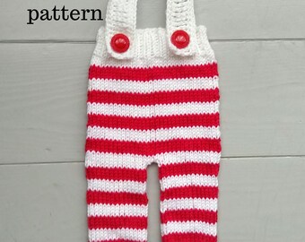 BUDDY Trousers PDF Pattern, Knitting Pattern, Photo Prop Pattern, Newborn Romper Pattern