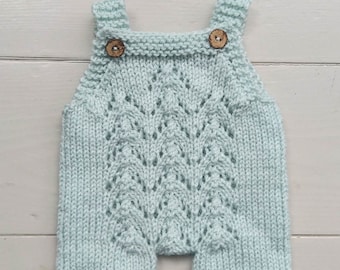VERNON Romper PDF Pattern, Knitting Pattern, Photo Prop Pattern, Newborn Dungarees Pattern