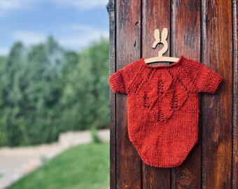 Patrón PDF del pelele PHILLIPPE, patrón de punto, patrón para sesión de fotos, patrón de pelele de encaje para recién nacido