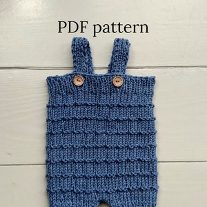 WOLODIMIR Romper PDF Pattern, Knitting Pattern, Photo Prop Pattern, Newborn Romper Pattern