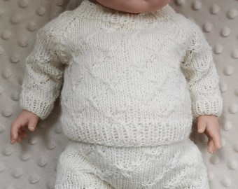 Conjunto de jersey y pantalón CANBERRA (patrones en PDF), patrón de punto, patrón para fotografía, patrones para recién nacidos.