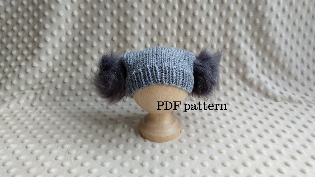YURI Hat PDF Pattern, Knitting Pattern, Photo Prop Pattern, Newborn Hat