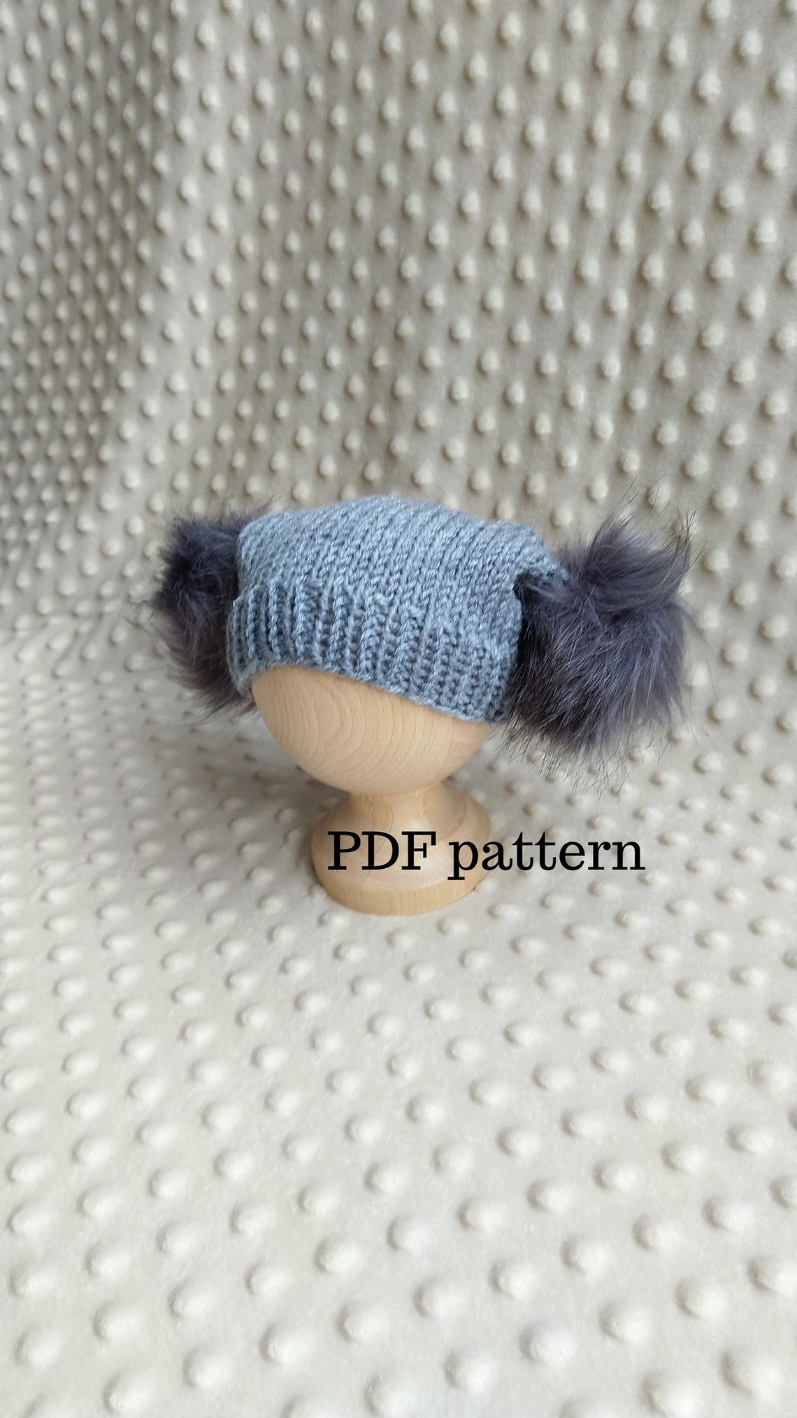 YURI Hat PDF Pattern Knitting Pattern Photo Prop Pattern Etsy