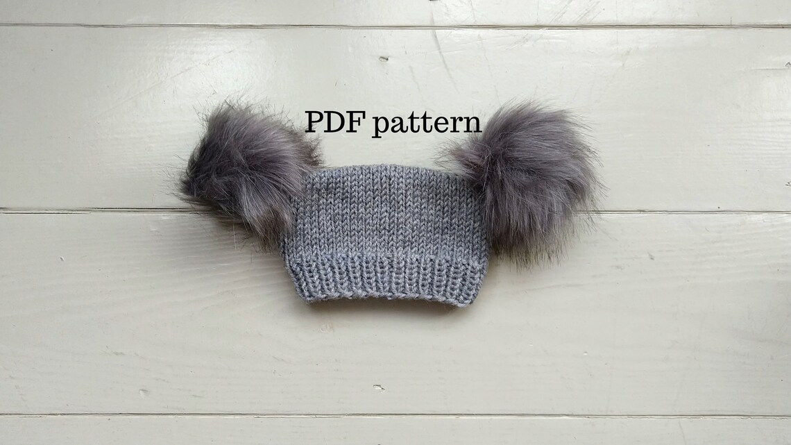 YURI Hat PDF Pattern Knitting Pattern Photo Prop Pattern Etsy