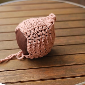 RIVER Pixie Bonnet PDF Pattern, Knitting Pattern, Photo Prop Pattern, Newborn Hat Pattern