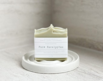 Pure Eucalyptus Handmade Soap | Organic | Non-toxic | Organic | Gift for Her | Teacher Gift | Housewarming Gift | Hostess Gift | SPA